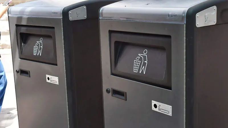 Nuevos botes de basura electrónicos en la ciudad de Durango